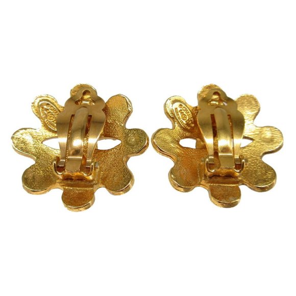 CHANEL Gold Logo Earrings - Picture 3 of 5
